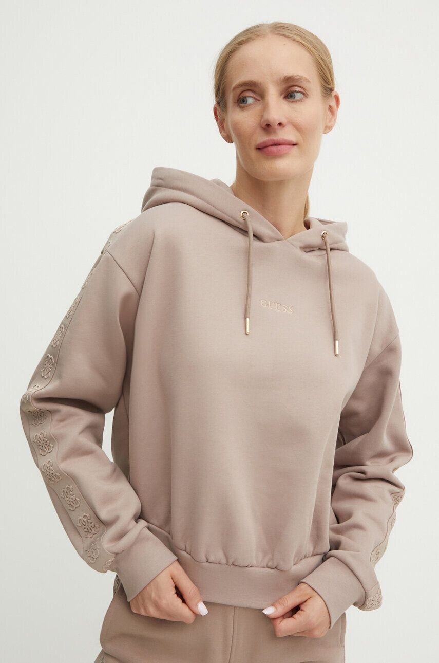 

Хлопковая толстовка Guess STACIE, бежевый