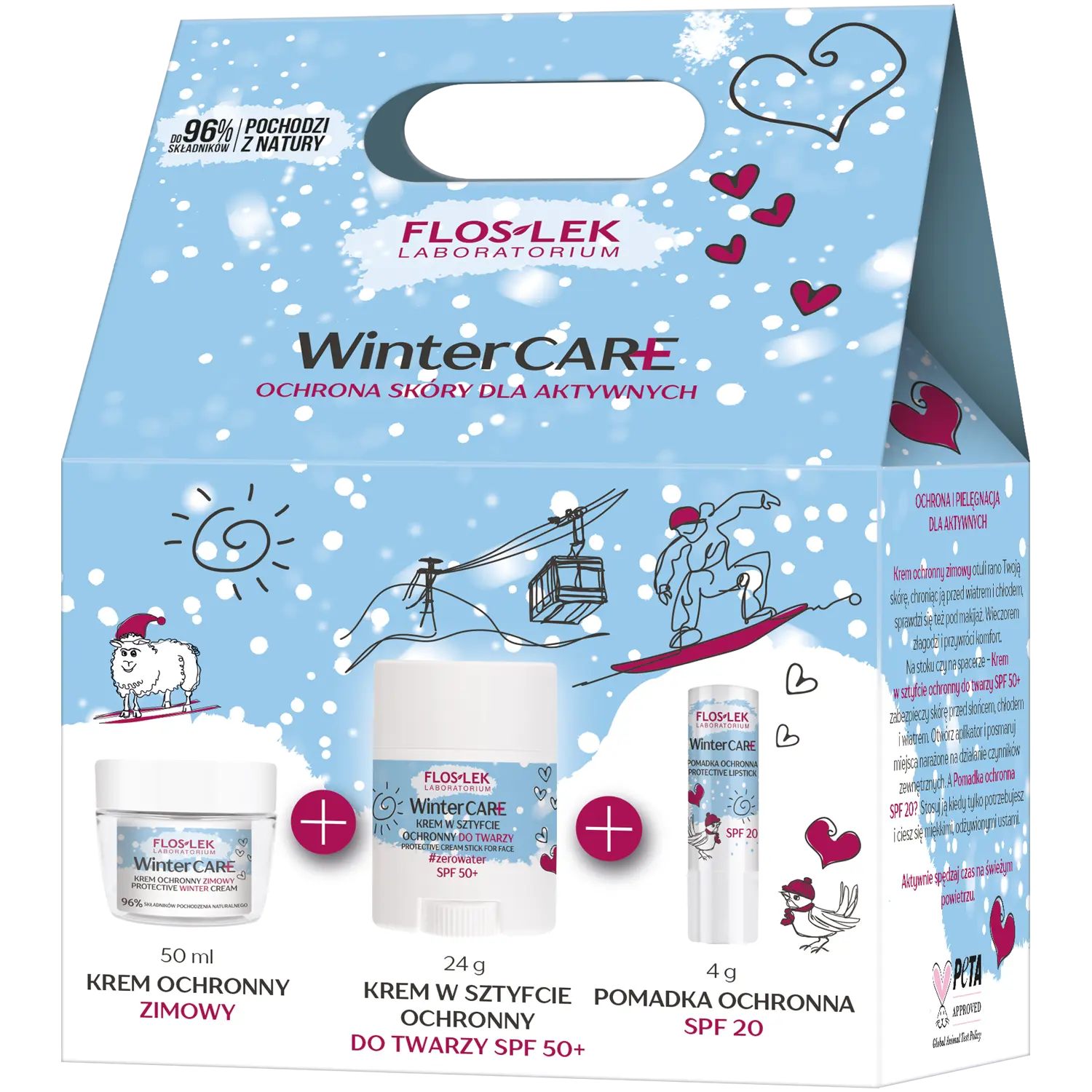 

Набор: защитный зимний крем для лица Floslek Winter Care, 3,5 гр