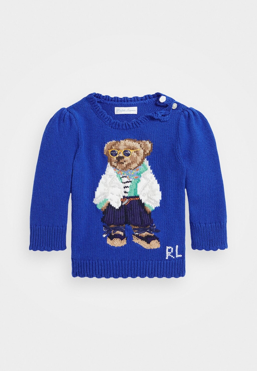 

Вязаный свитер BABY BEAR Polo Ralph Lauren, цвет sapphire star