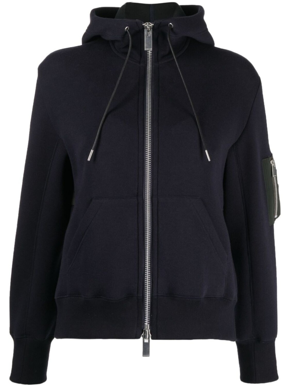 

sacai худи на молнии, синий