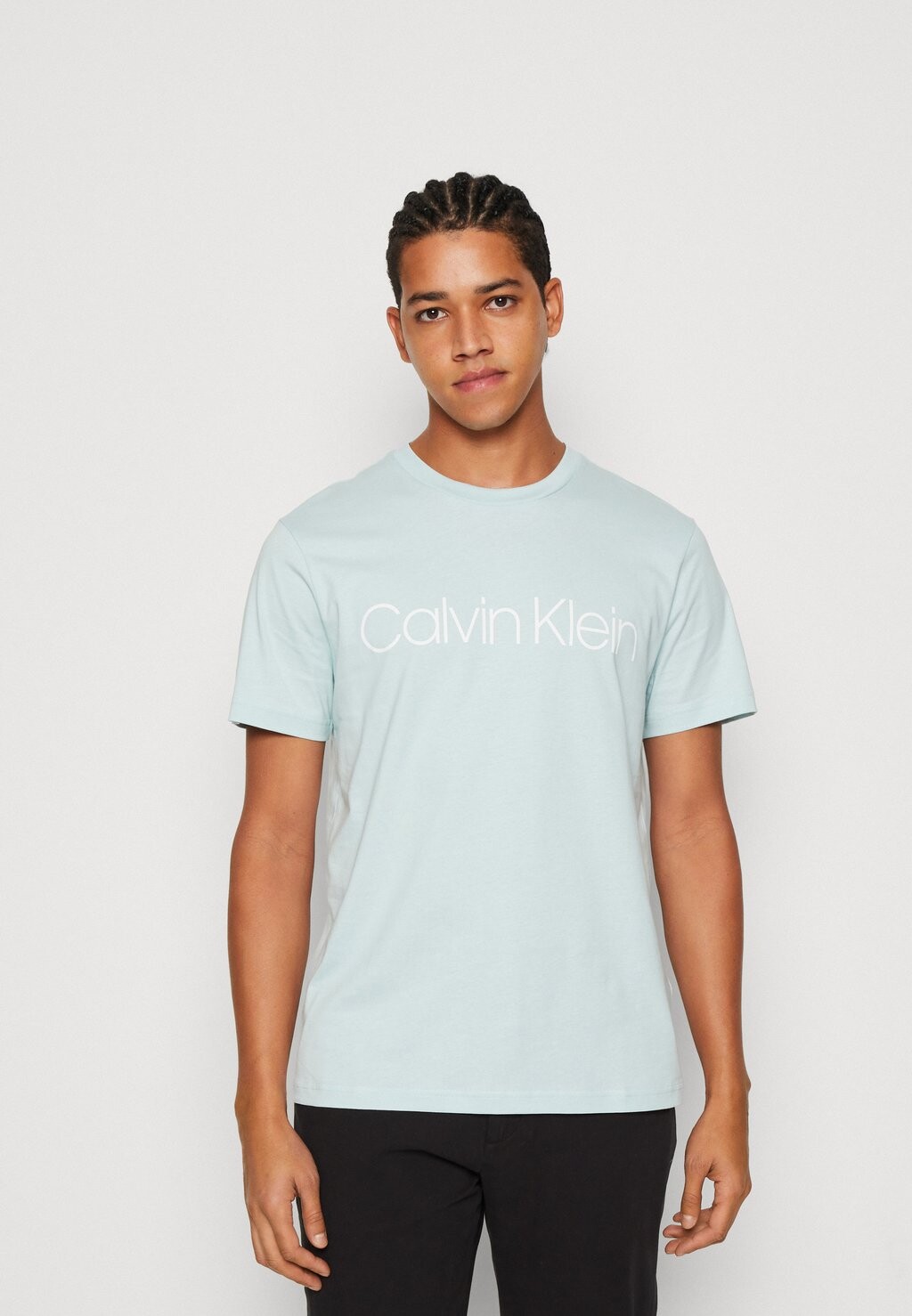 

Футболка с принтом Calvin Klein, серо-голубой