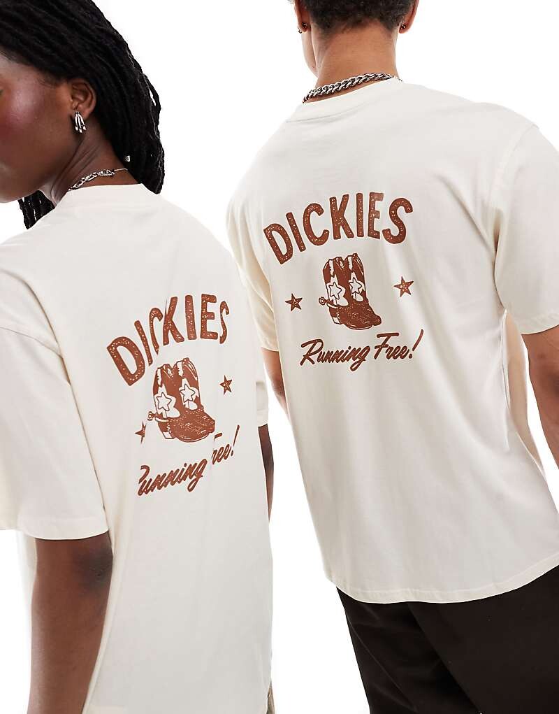 

Белоснежная футболка Dickies –Петербург – с принтом на спине в стиле Дикого Запада, эксклюзивно для ASOS