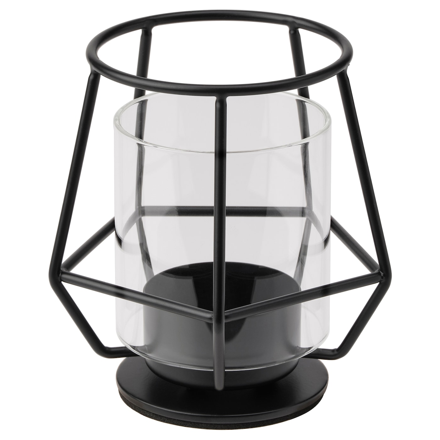 Чашка PÄRLBAND Tealight, черная, 10 см IKEA чашка dom черная глазурь 7 см 9 см