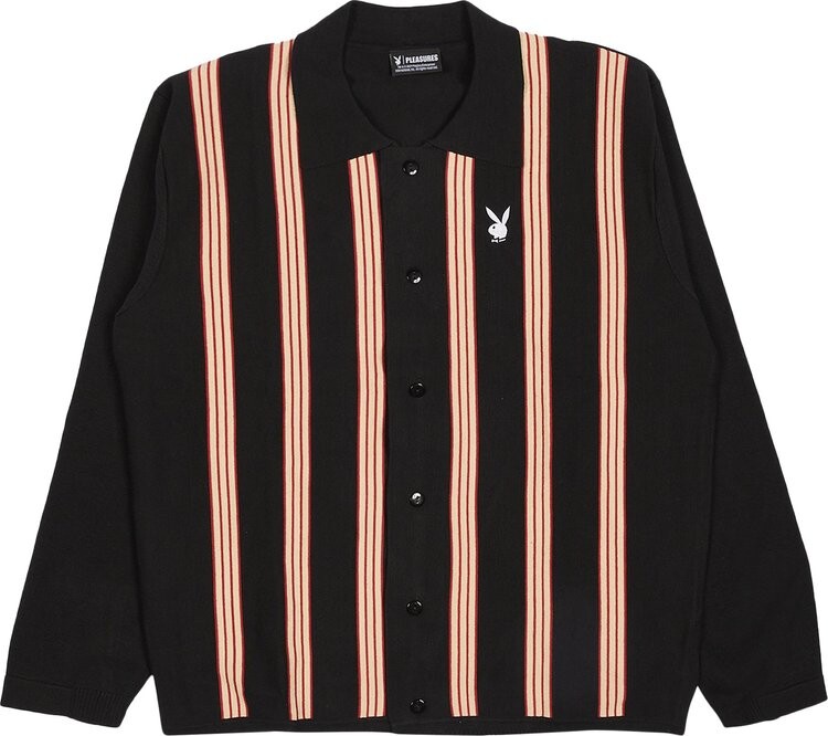 

Свитер Pleasures x Playboy Club Woven Cardigan Sweater 'Black', черный