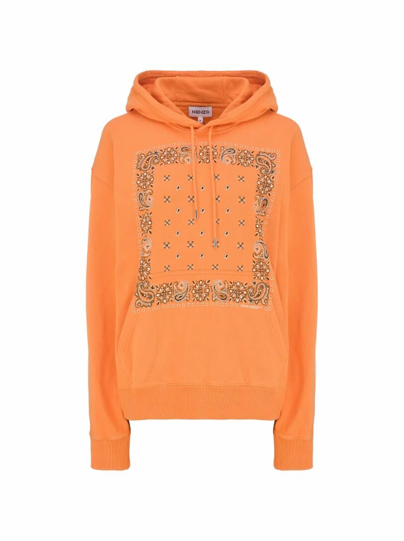 

Хлопковый худи Kenzo, Оранжевый
