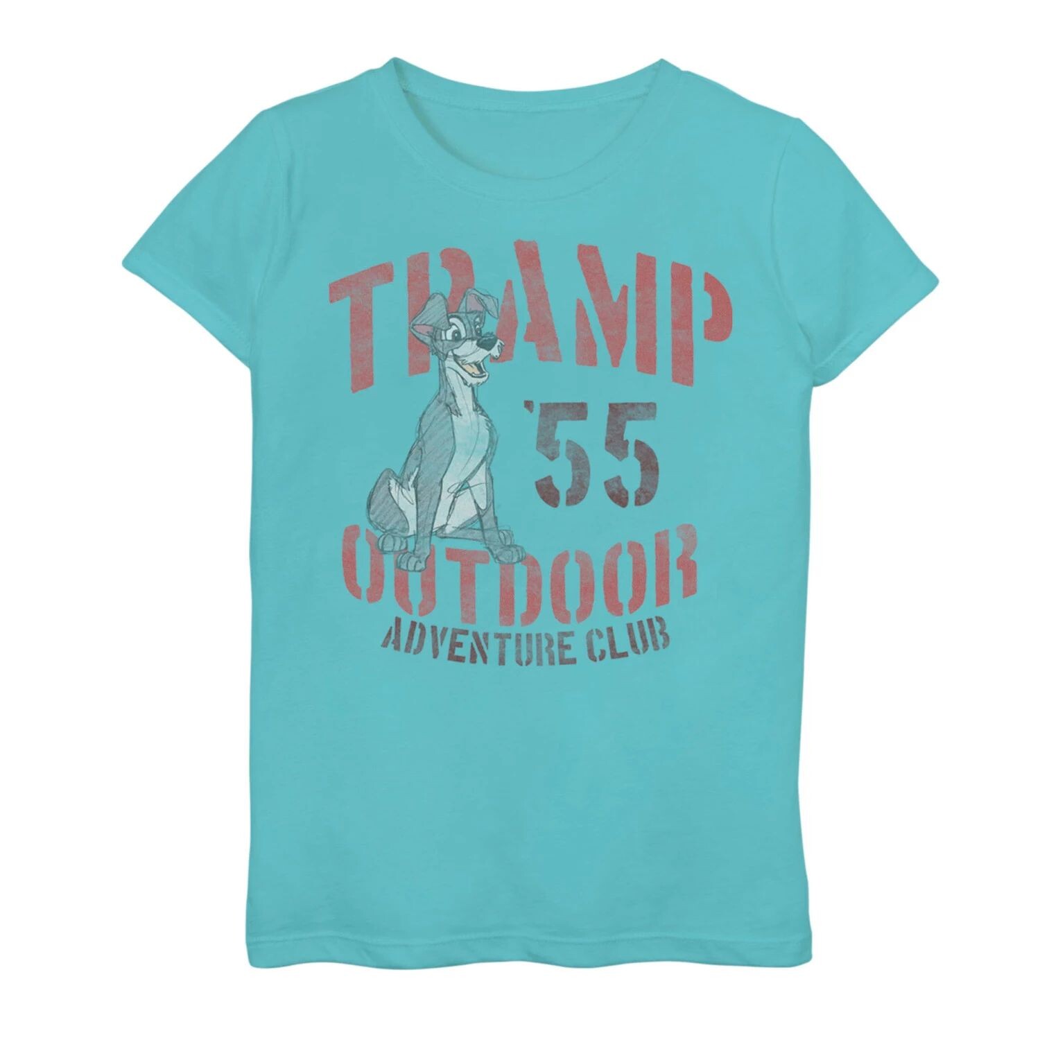 

Футболка с рисунком Disney's Lady and The Tramp Girls 7–16 Outdoor Adventure Club Licensed Character