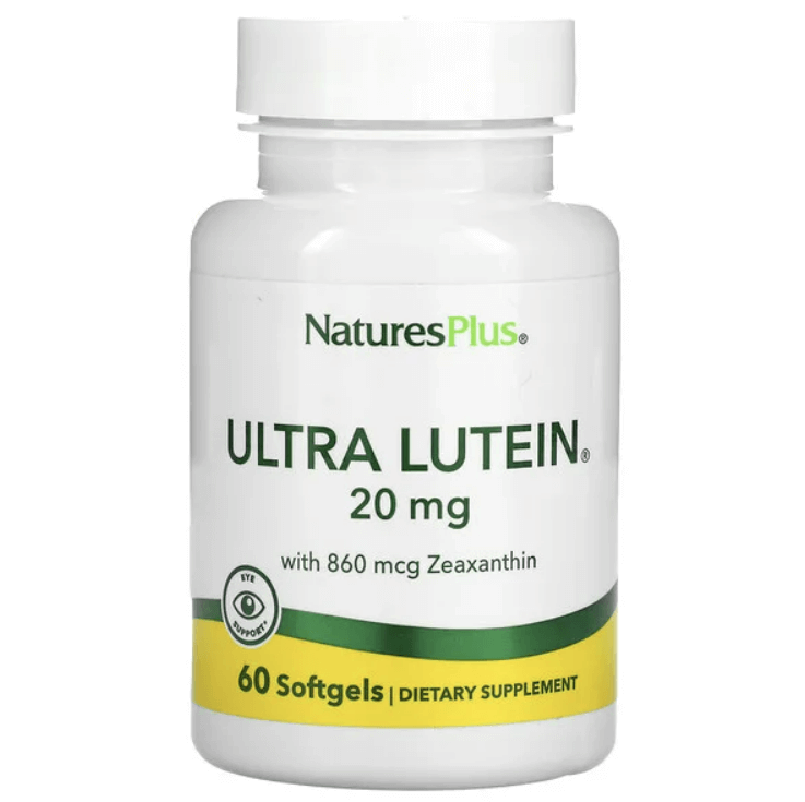 цена Ультралютеин с зеаксантином, Ultra Lutein with Zeaxanthin, 20 мг, 60 мягких таблеток, NaturesPlus