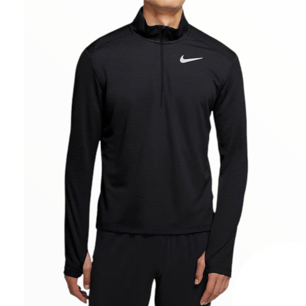 Лонгслив Nike Pacer Half-Cut Running, черный
