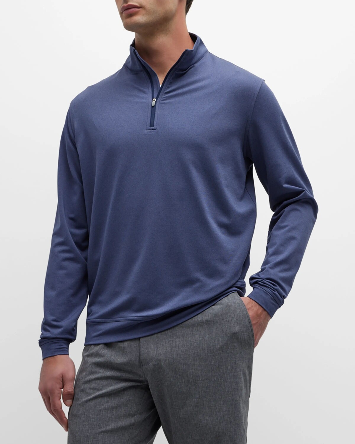

Мужской пуловер Crown Sport Perth Performance Peter Millar, цвет Gale Grey