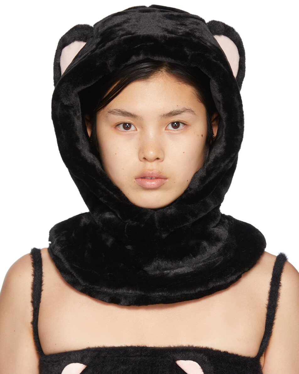 

шапка черного медведя Nodress
