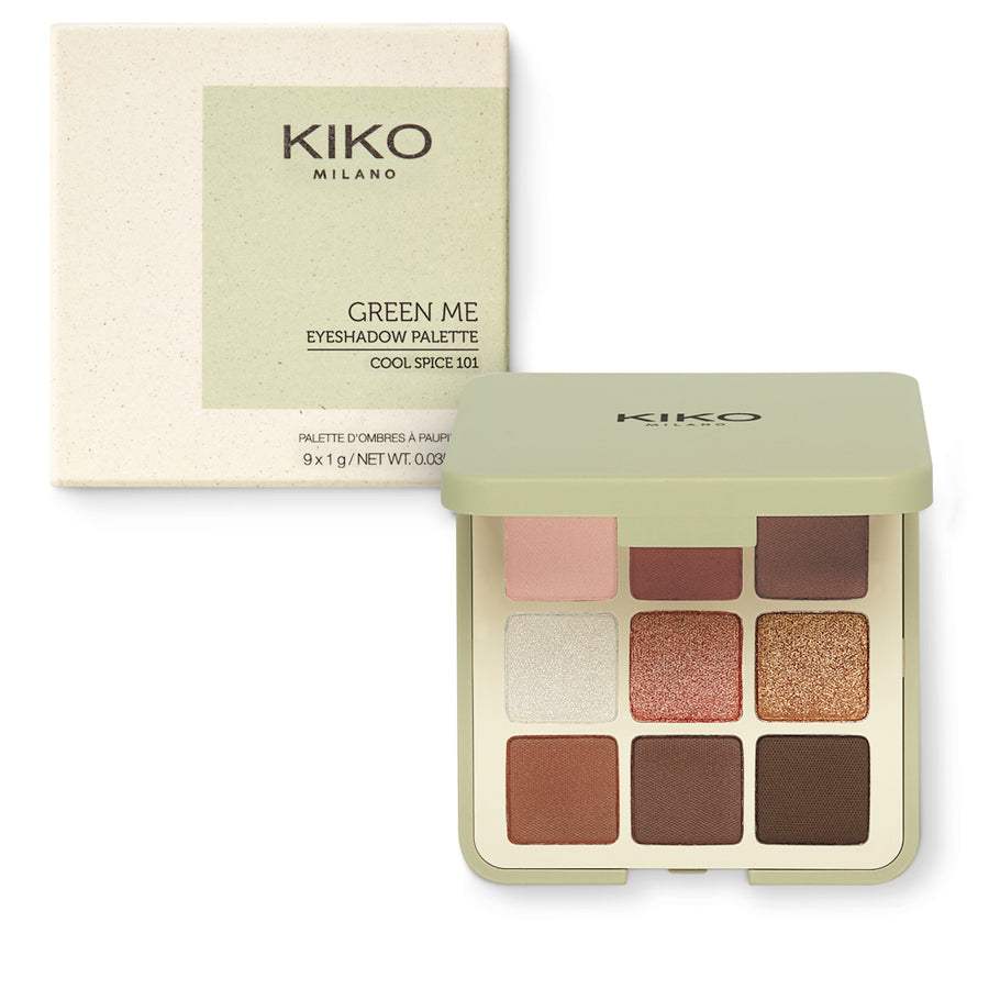 KIKO Milano Палитра теней для век Green Me Eyeshadow Palette из 9 теней для  век 101 Cool Spice 9g – заказать с доставкой из-за рубежа через  онлайн-сервис «CDEK.Shopping»