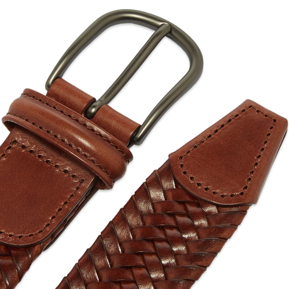 Ремень Anderson's Stretch Woven Leather Belt