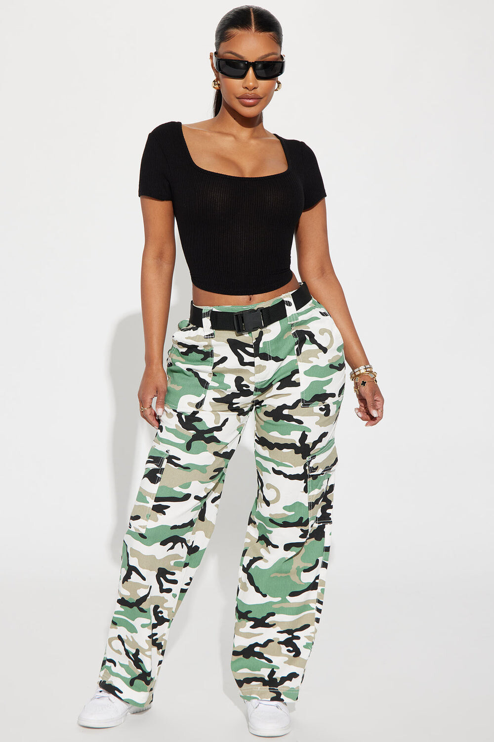 

Брюки карго Fashion Nova PSK43X81C, зеленый