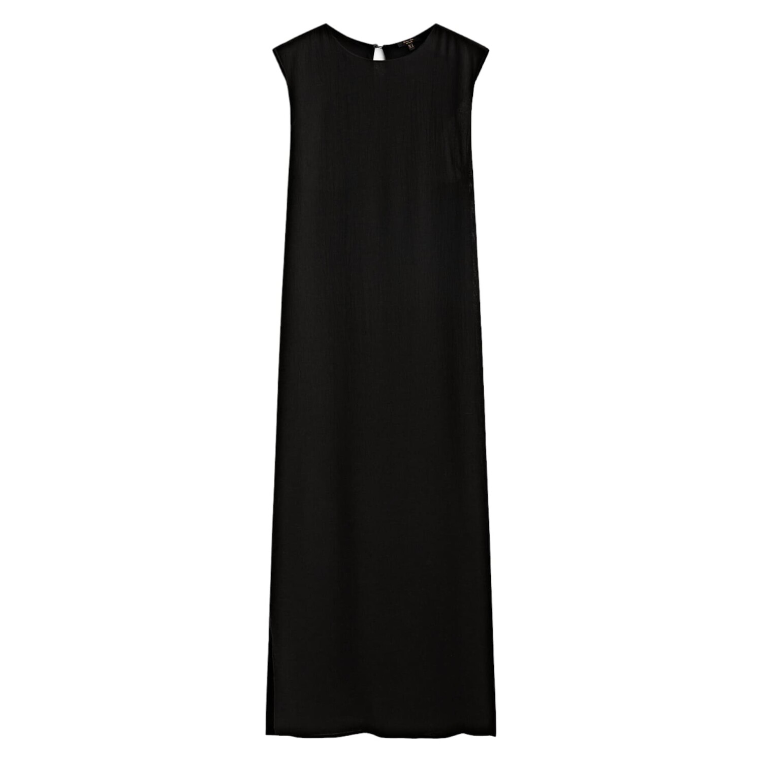

Платье Massimo Dutti Midi With Criss-cross Detail At The Back, черный