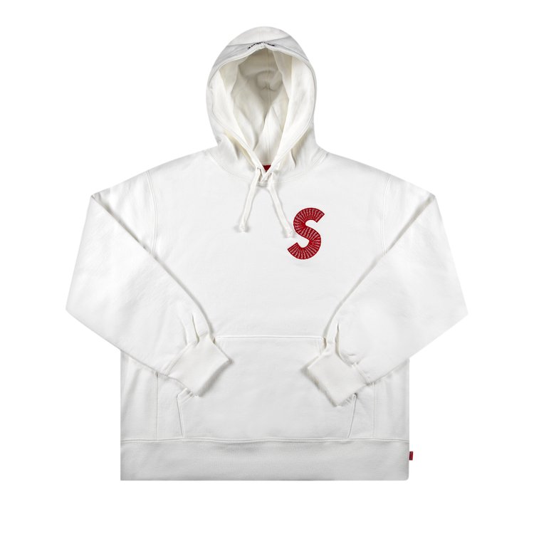 толстовка y 3 signature logo sweatshirt men s white белый Толстовка Supreme S Logo Hooded Sweatshirt 'White', белый