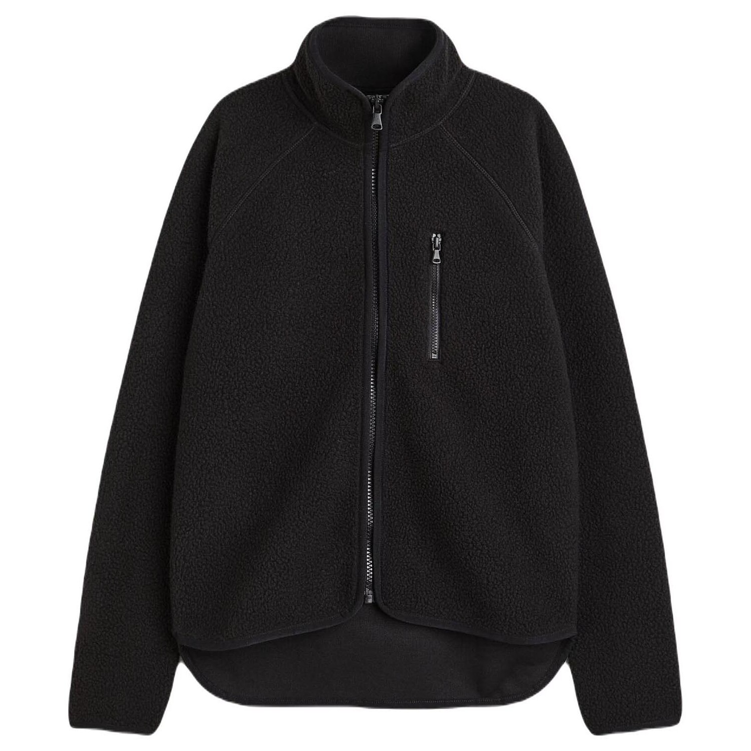 

Куртка H&M Faux Shearling, черный