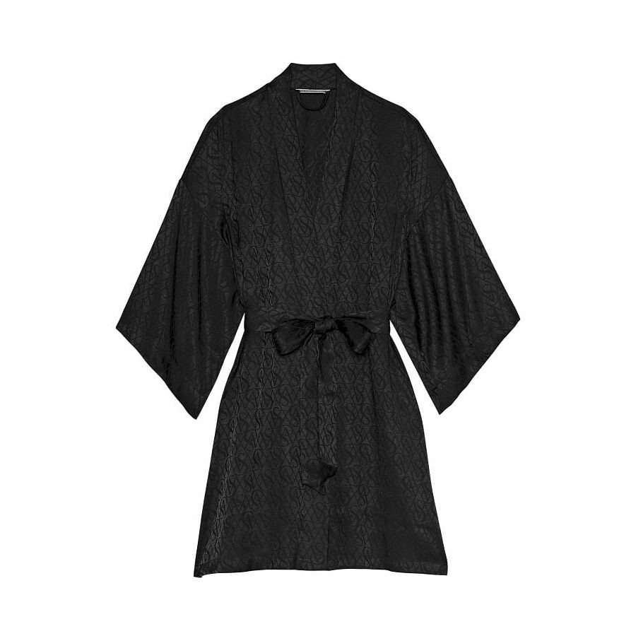

Халат Victoria's Secret The Tour '23 Icon Satin, черный