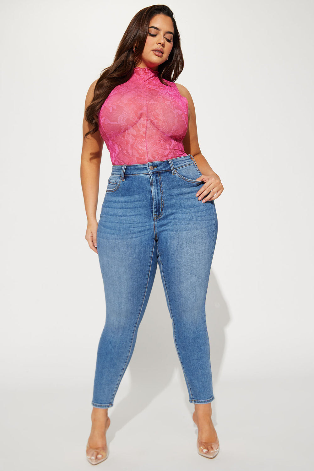 

Джинсы скинни Fashion Nova 90284XL, синий