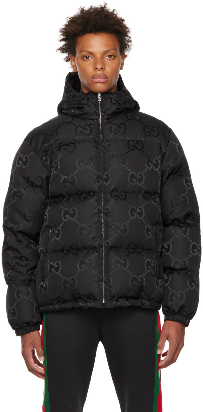 

Черный пуховик Jumbo GG Gucci