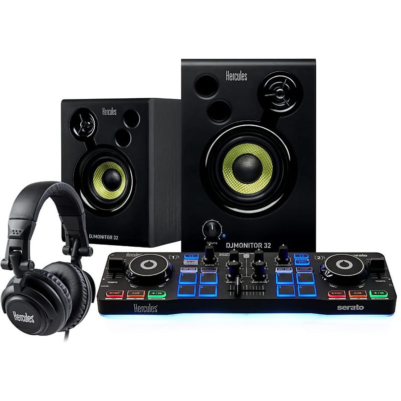 Hercules DJStarter Kit Набор DJ-контроллеров AMS-DJ-STARTER-KIT 100% original uwell caliburn g pod mod starter kit 2ml occ cartridge