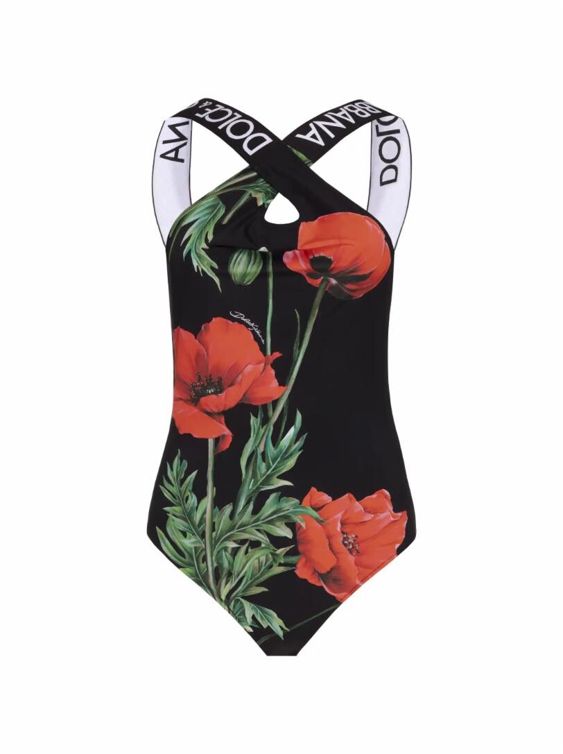 

Слитный купальник с цветочным принтом Dolce&Gabbana