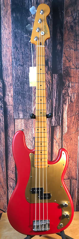 Squier 40th Anniversary Vintage Edition Precision Bass Satin Dakota Red