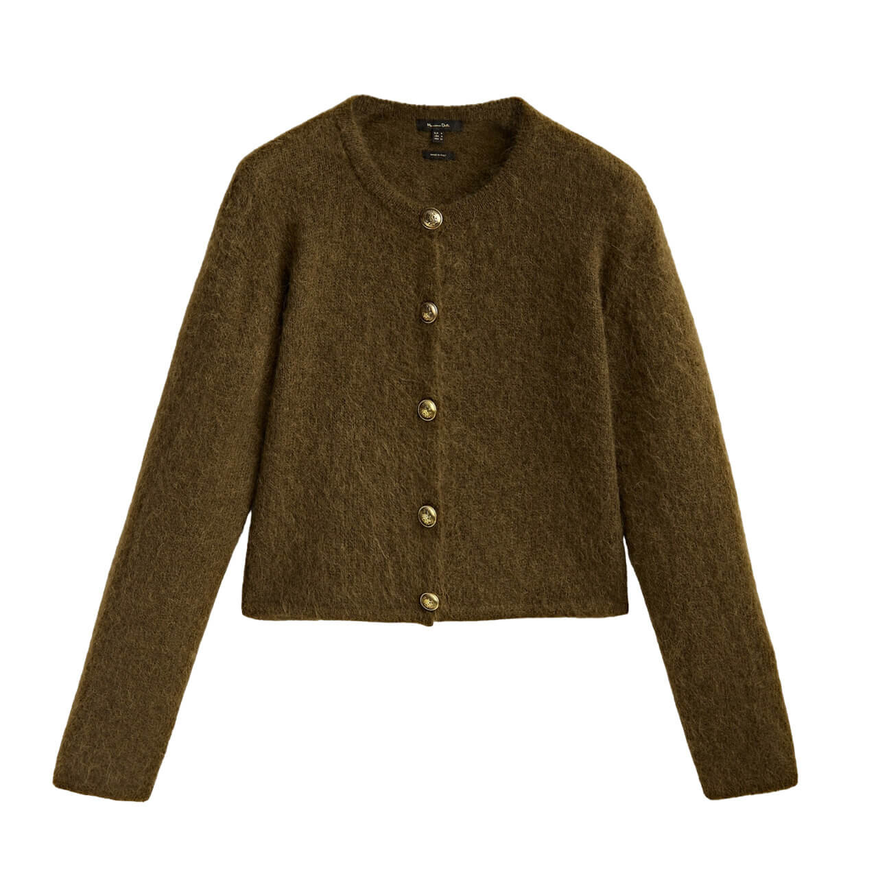 

Кардиган Massimo Dutti Knit, хаки