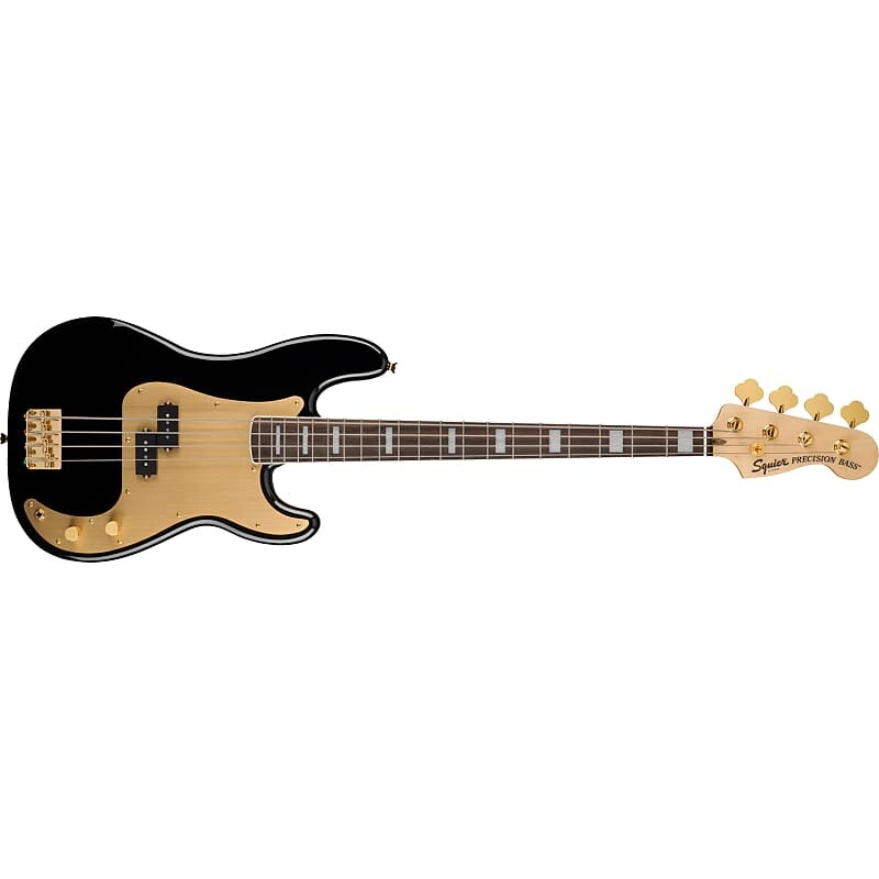 

Squier (Fender) 40th Anniversary Precision Bass, золотое издание, черный 0379430506