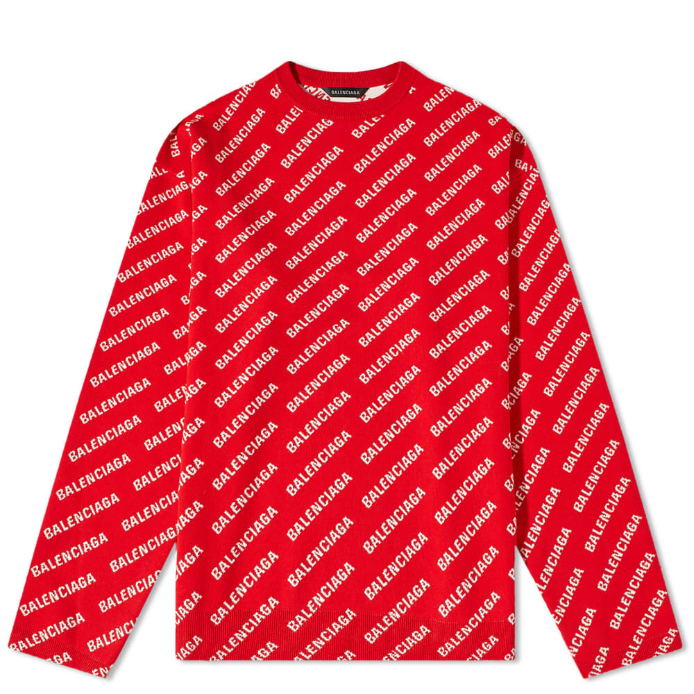 

Джемпер Balenciaga All Over Logo Crew Knit