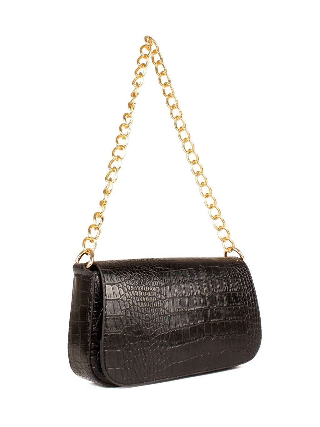 

Кожаная женская сумка Baguette с крокодиловым узором Luwwe Bags
