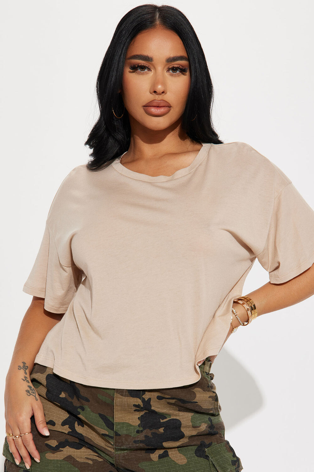 

Футболка Fashion Nova 74038, серо-коричневый