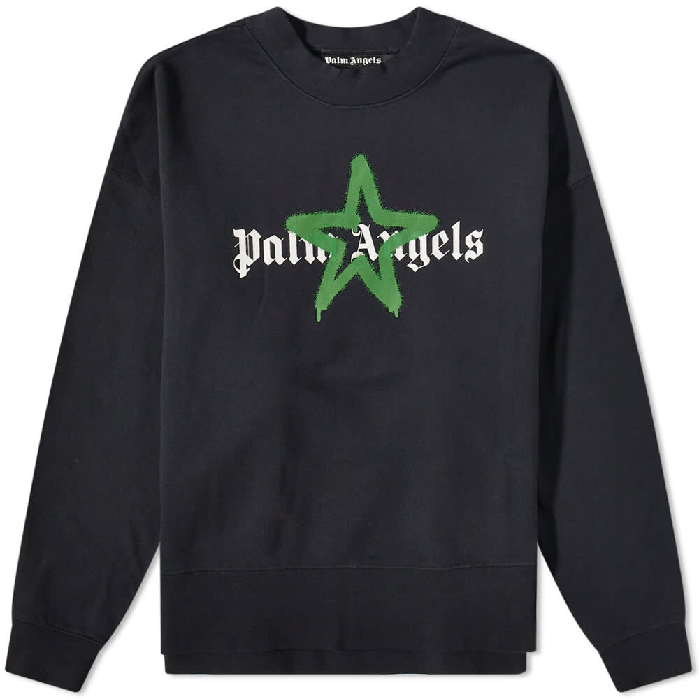 

Толстовка Palm Angels Star Sprayed Logo Crew Sweat