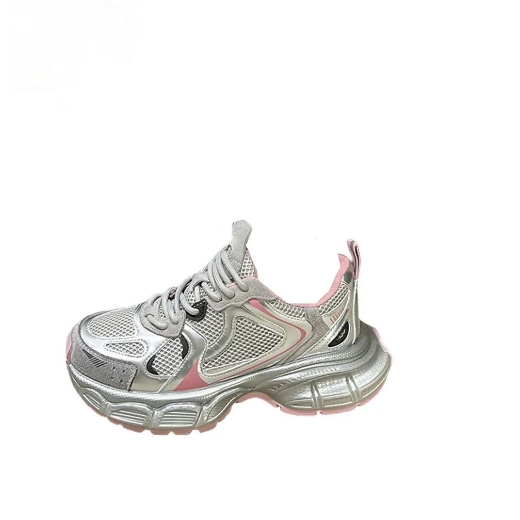 

Кроссовки женские толстые средней высоты Abcfjg, цвет Pink [Upgrade]