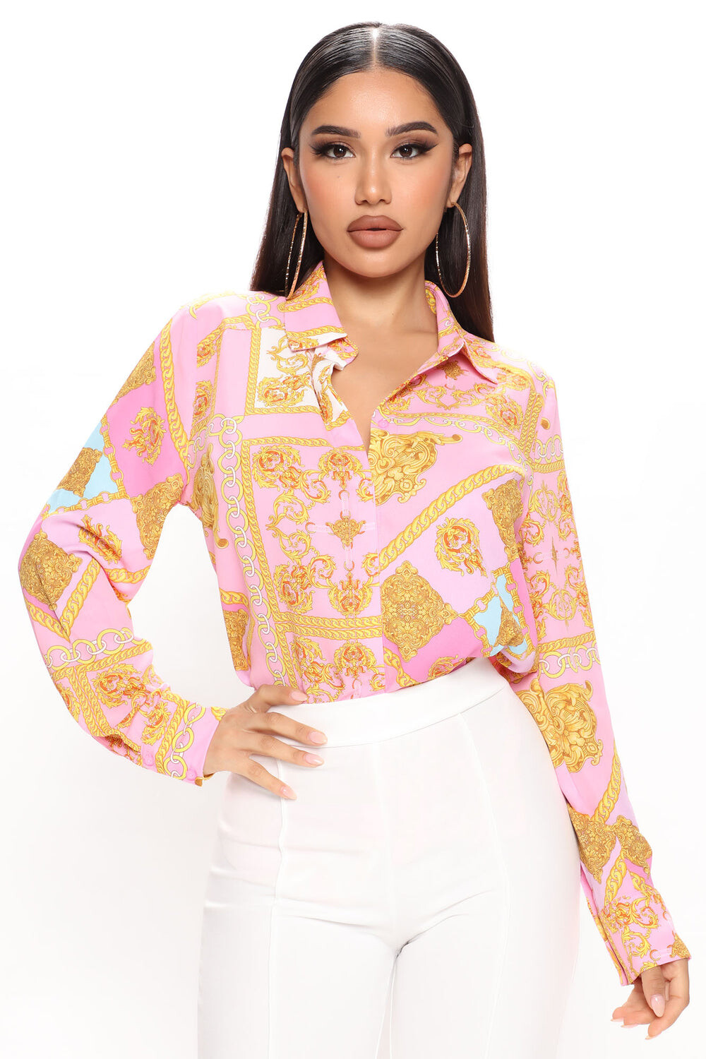 

Рубашка Fashion Nova TT1143L, розовый