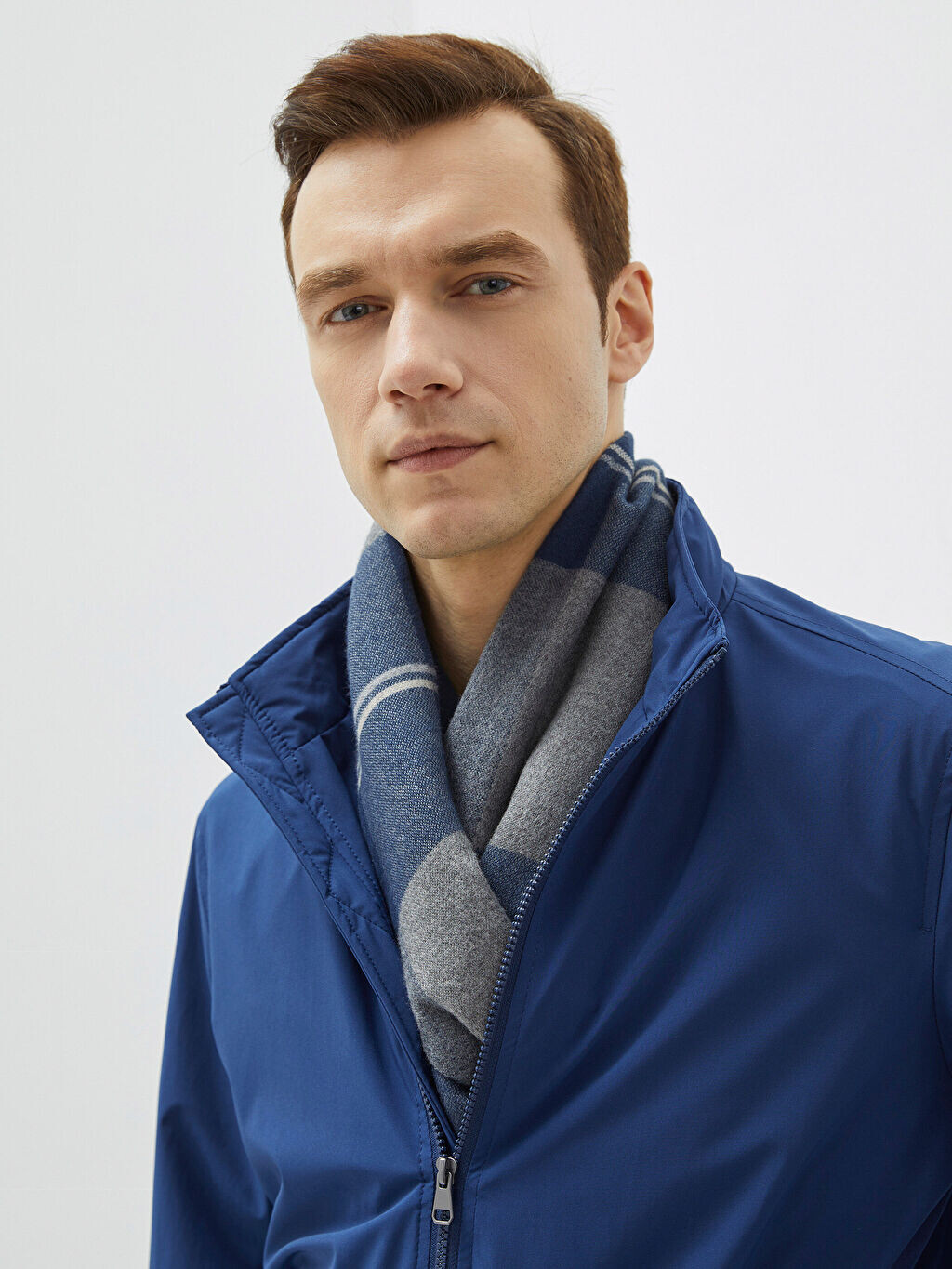

Мужской шарф в клетку с короткой кисточкой LCW Accessories