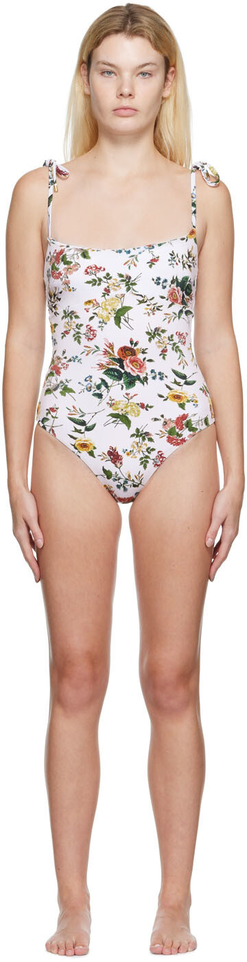 

Белый цельный купальник Avanthe Erdem