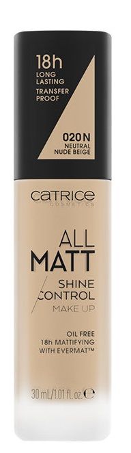 Catrice All Matt Shine Control Праймер для лица, 020 Nude Beige тональная основа base de maquillaje all matt shine control catrice 033 c cool almond