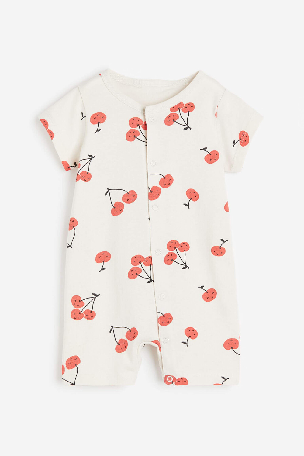 

Комбинезон H&M Patterned Pajama, светло-бежевый/красный