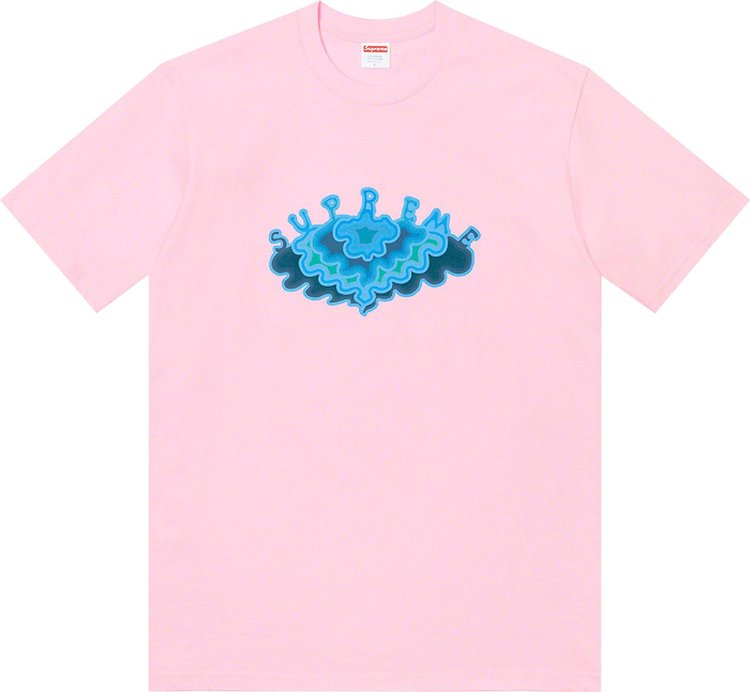 Футболка Supreme Cloud Tee 'Light Pink', розовый футболка supreme hnic tee light pink розовый