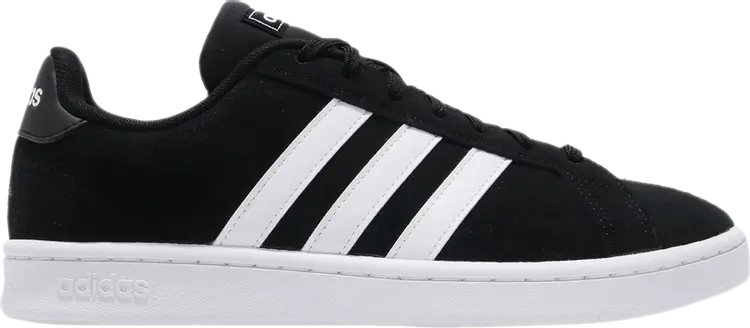 

Кроссовки Adidas Grand Court 'Black White', черный