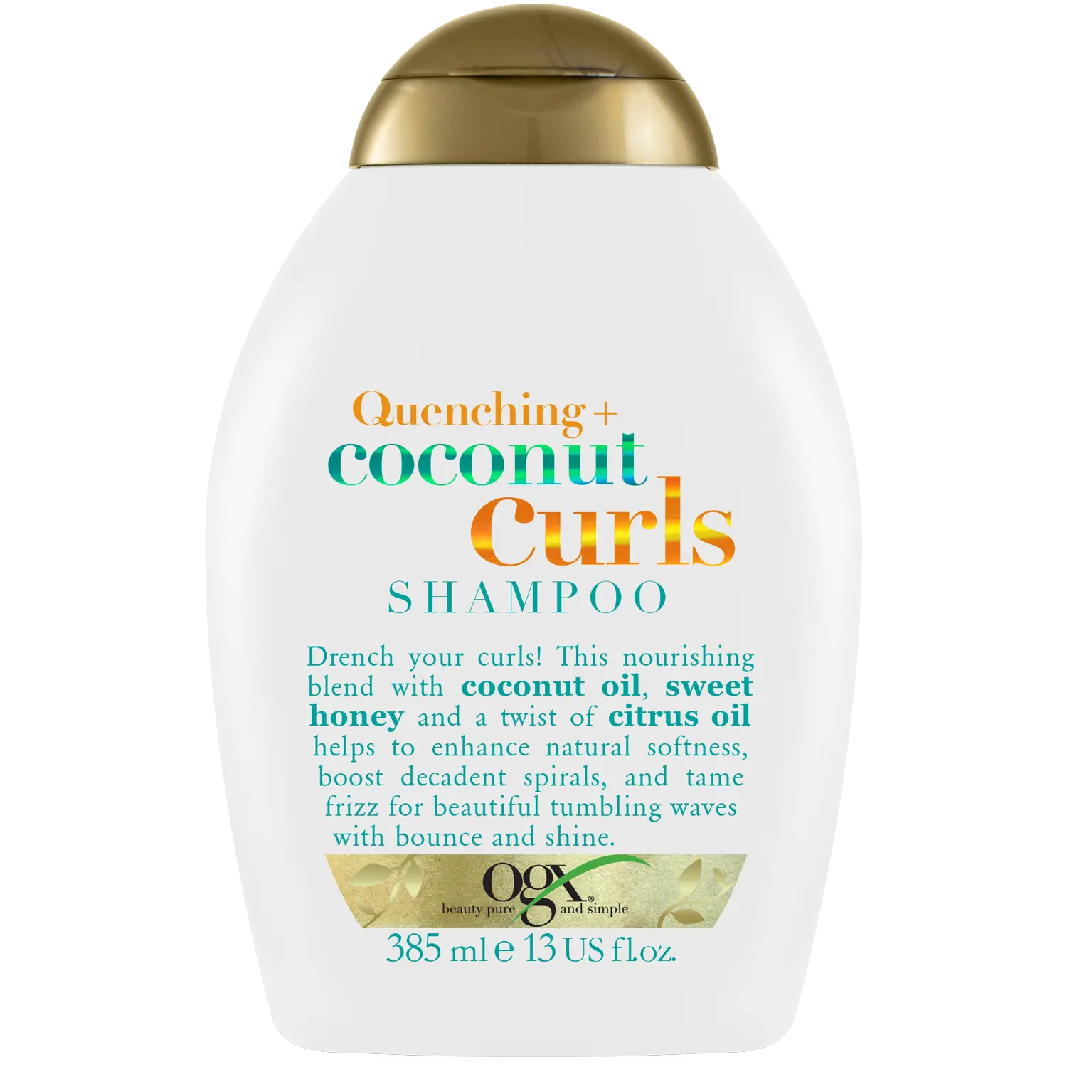 

Ogx Quenching+ Coconut Curls питательный шампунь для кудрявых волос, 385 мл