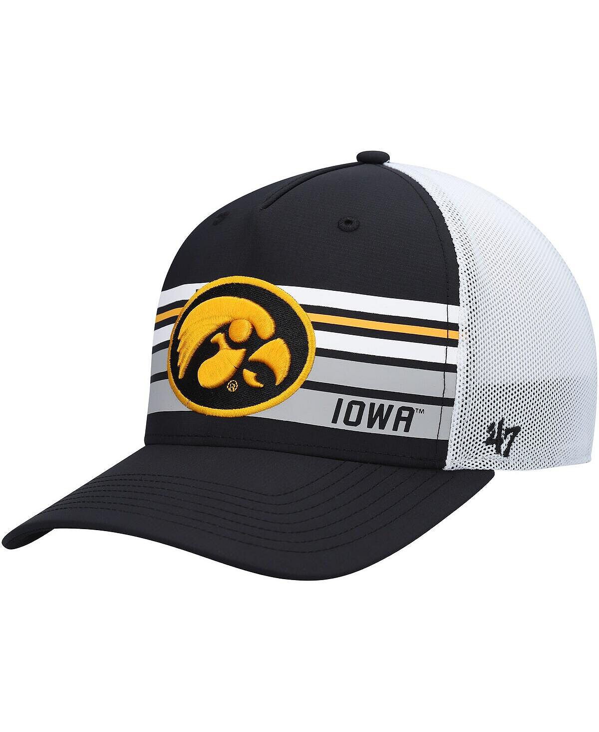

Мужская черно-белая кепка Iowa Hawkeyes Brrr Altitude Trucker Snapback '47 Brand