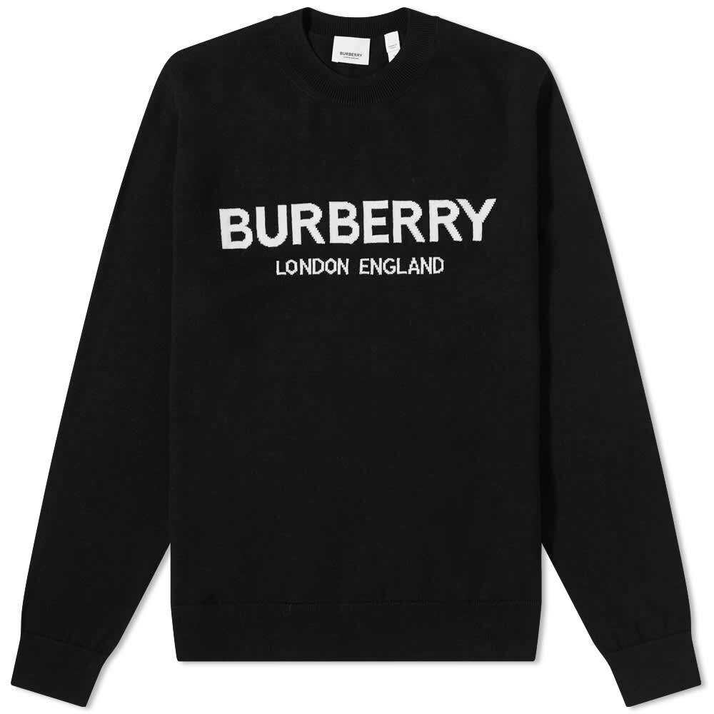 

Джемпер Burberry Fennel Logo Crew Knit, Черный