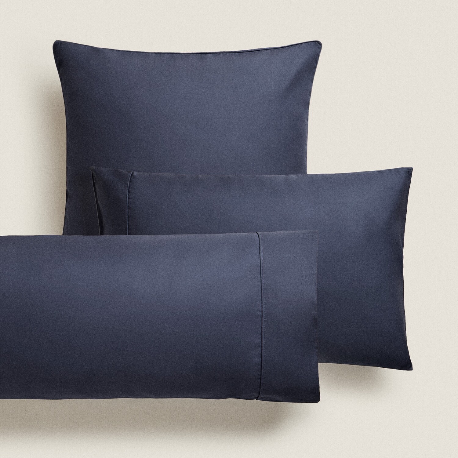 

Наволочка Zara Home Cotton Percale, 300 нитей, темно-синий