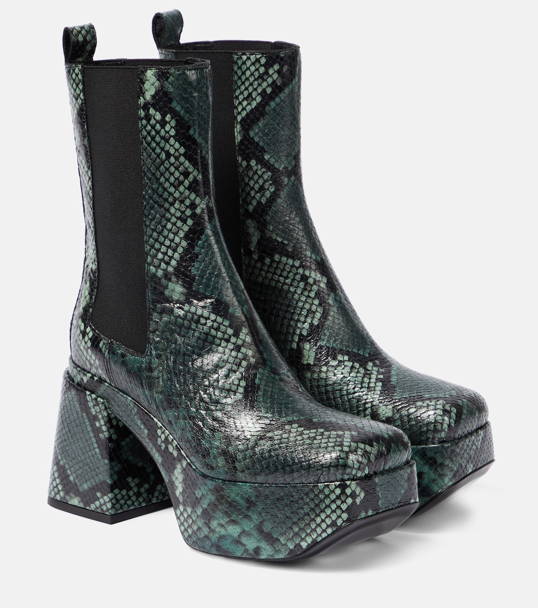 Кожаные ботинки челси со змеиным принтом Dorothee Schumacher, мультиколор