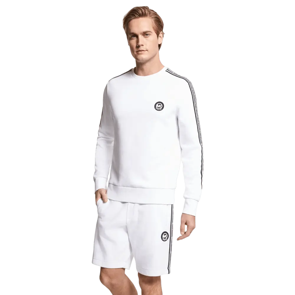 

Свитшот Michael Kors Logo Tape Cotton Blend, белый