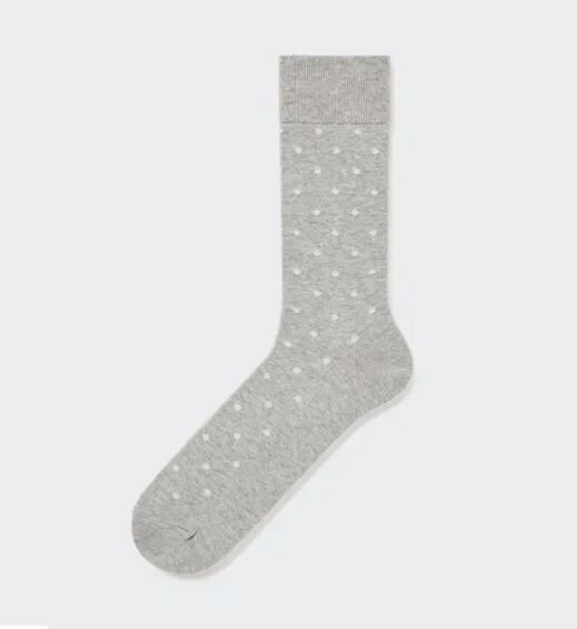 

Носки с принтом в горошек Uniqlo Dotted, серый