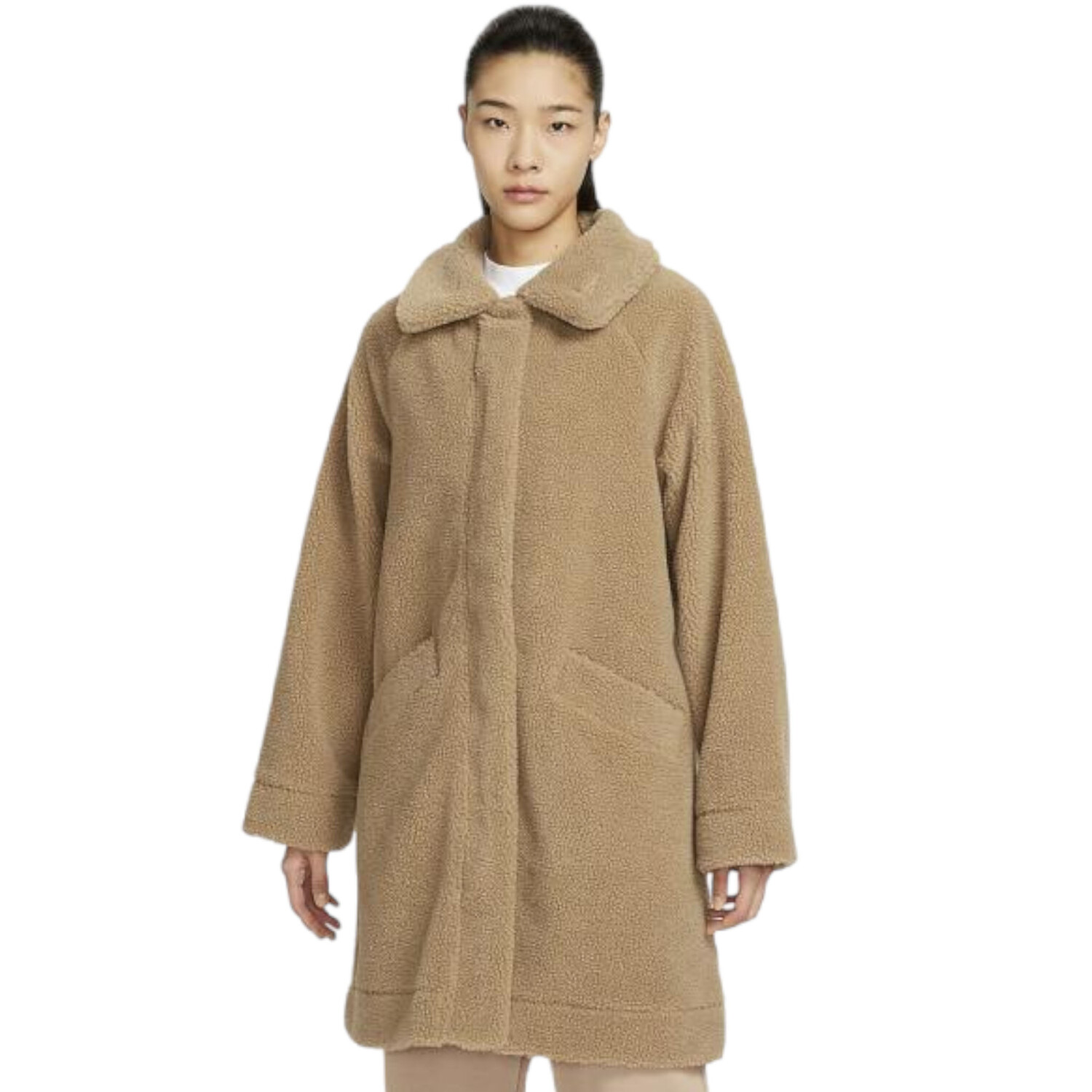 

Пальто Nike Lamb Fleece, бежевый