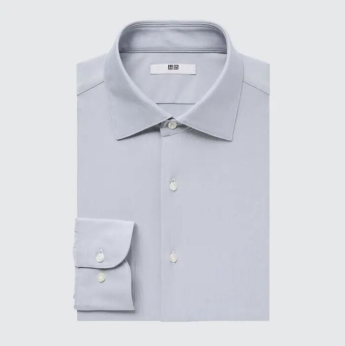 

Рубашка из джерси с длинным рукавом Uniqlo Jersey Long Sleeve, светло-серый