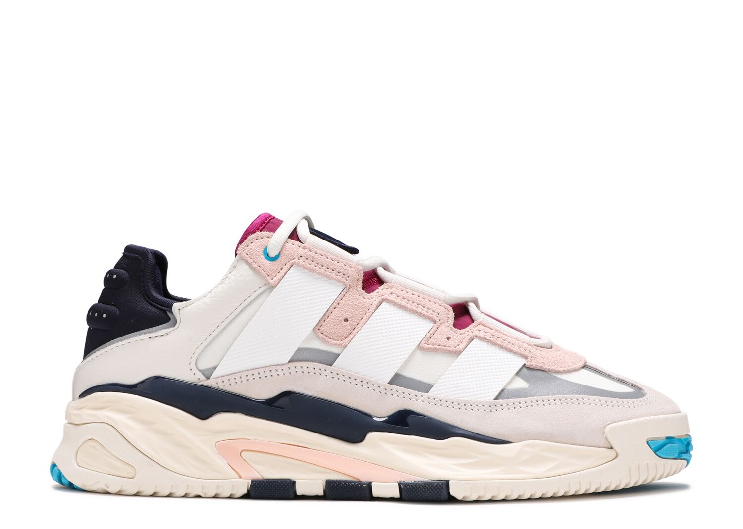 

Кроссовки adidas Niteball 'Cream White Pink Tint', кремовый, Бежевый;серый